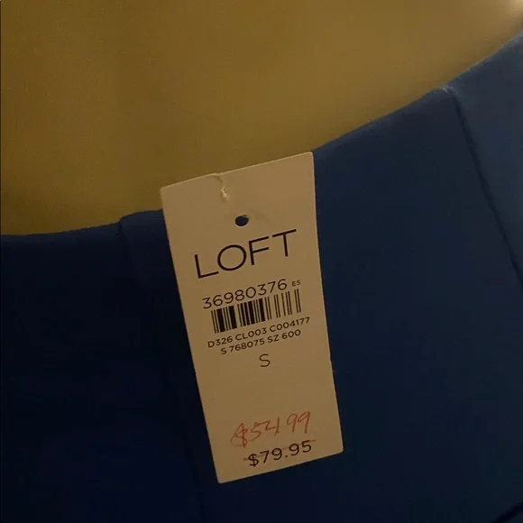 Loft Elegant Blue Women's Wide-Leg Pants a little stretch/ Size Small - Picture 6 of 6